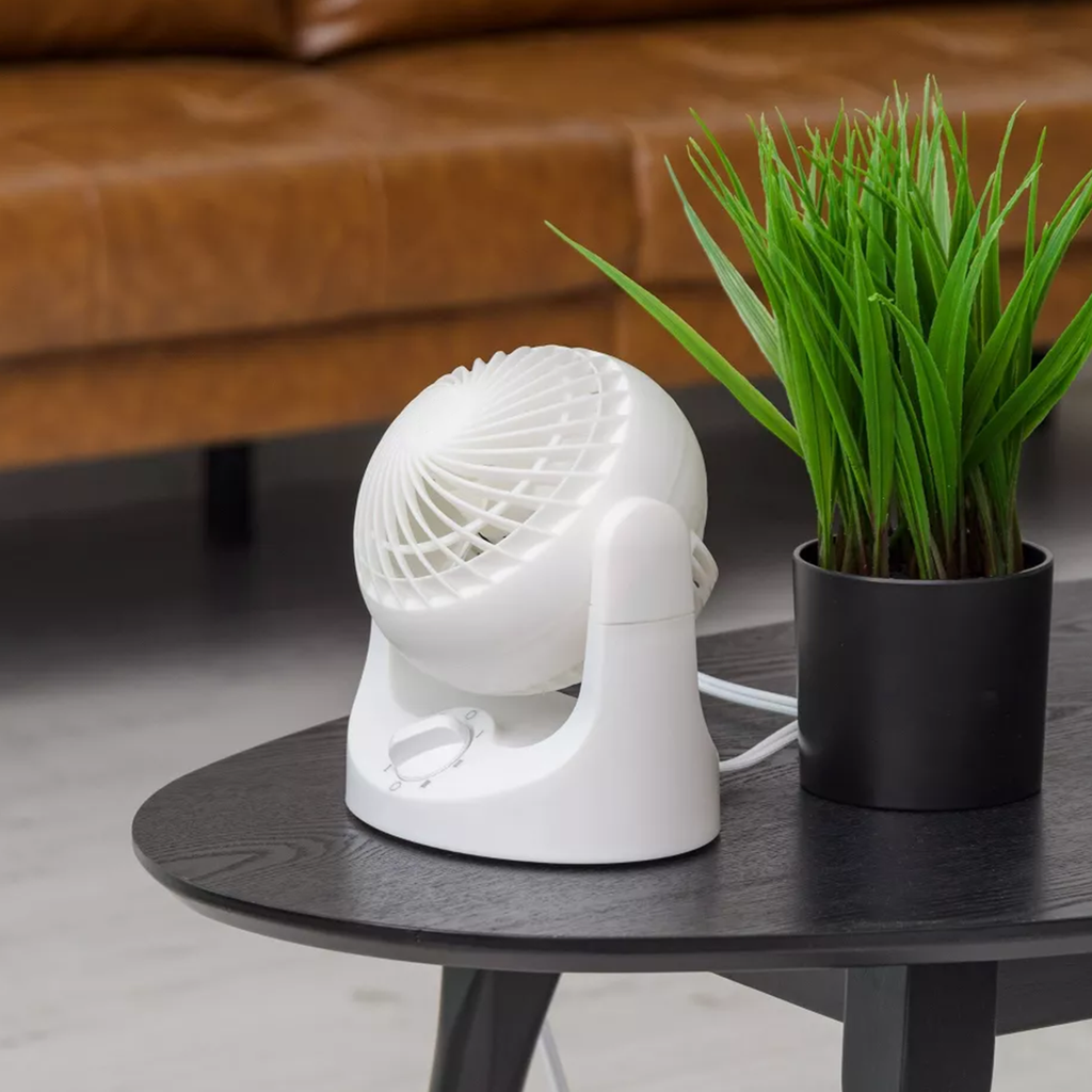 Rotatable Desktop Air Circulator Fan, Multi-Speed Adjustable Mini Table Cooler With Wide Angle Tilt And Long-Distance Ai