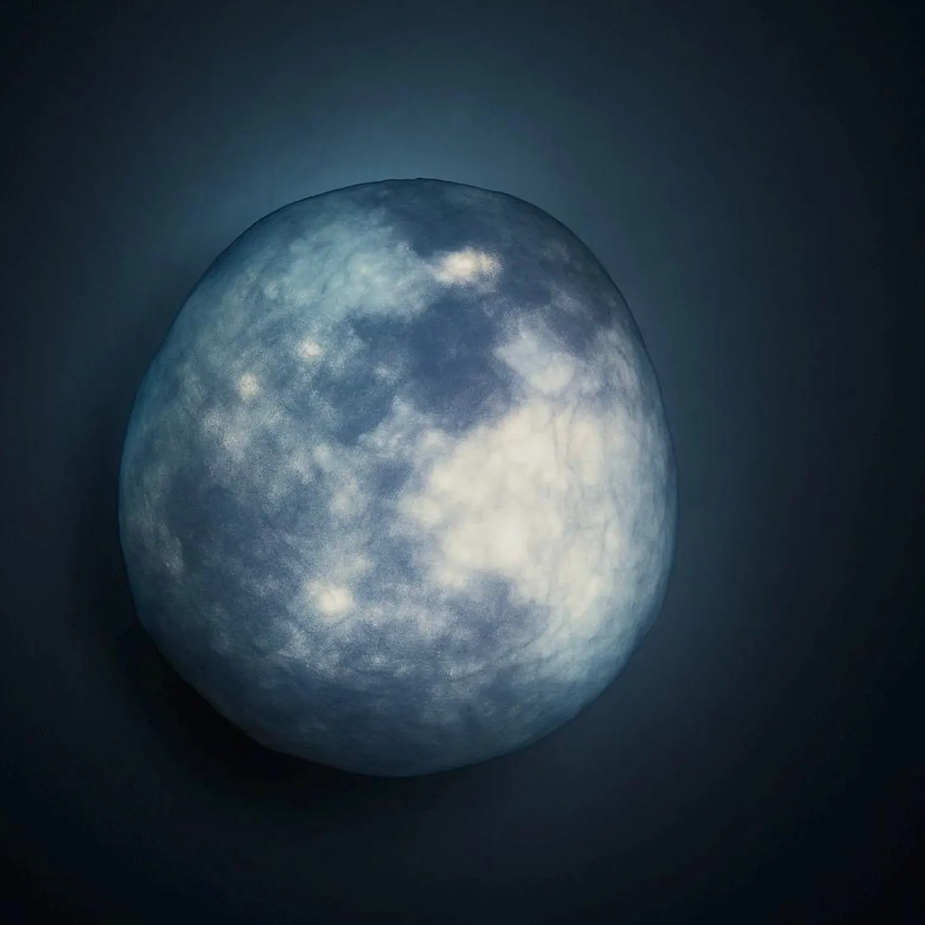 Lunar Pattern Wall Mounted Night Lamp, Celestial Themed Ambient Wall Lighting With Gentle Low-Intensity Glow For Interio