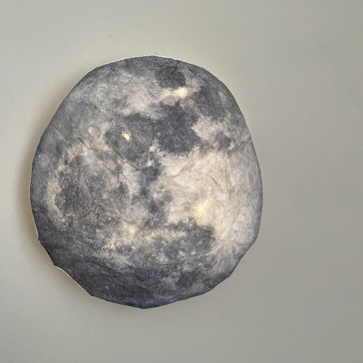 Lunar Pattern Wall Mounted Night Lamp, Celestial Themed Ambient Wall Lighting With Gentle Low-Intensity Glow For Interio