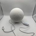 Textured Sphere Lunar Night Light, Usb Powered Desk Ambient Lamp With Adjustable Lighting Modes For Cosmic Interior Orna